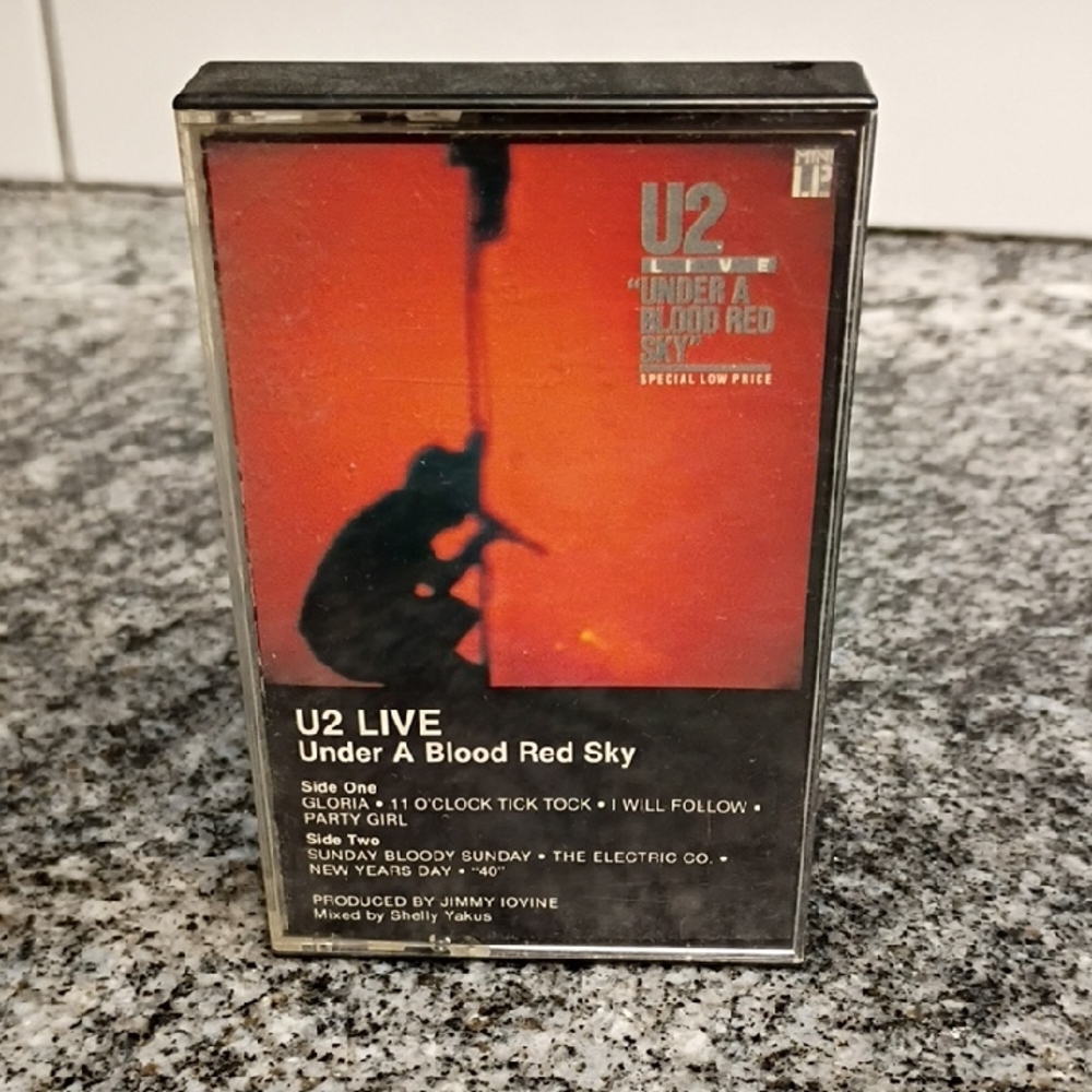 U2 Live Cassette Tape